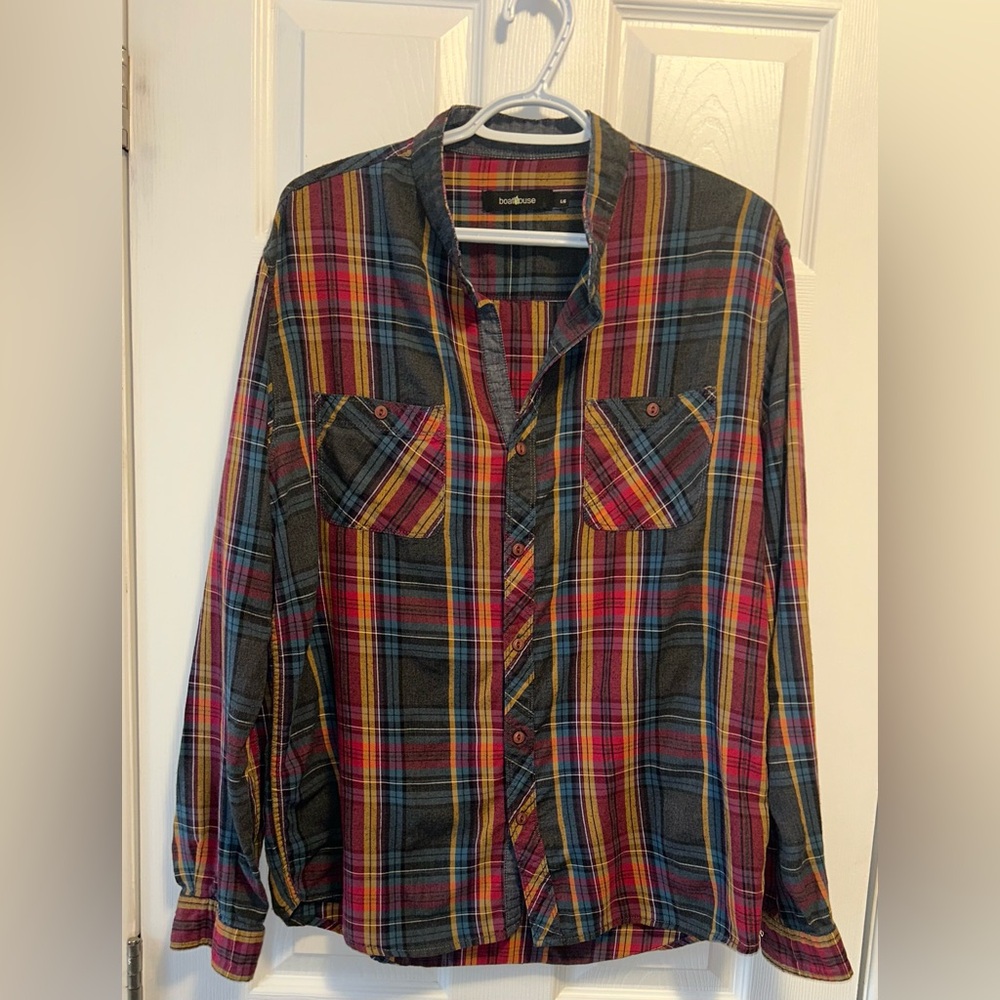 Boathouse Multicolor Light Cotton Plaid Shirt